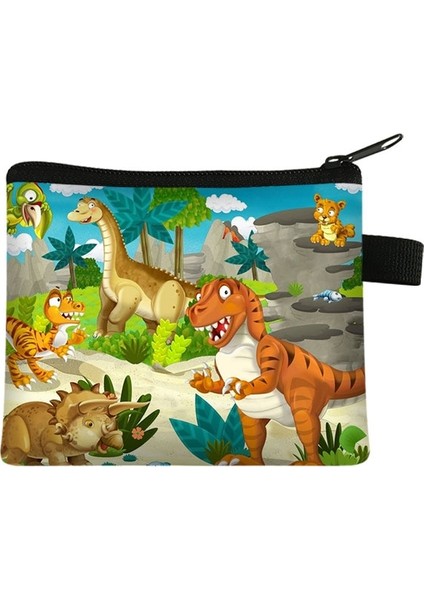 Sevimli Hayvan Dinozor Bozuk Para Cüzdanı Kısa Kabuk Cüzdan Kadın Anahtar Kart Çantası Çocuklar Karikatür Dinozor Küçük Değişim Çantalar (Yurt Dışından) fiyatları