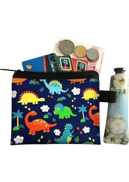 Sevimli Hayvan Dinozor Bozuk Para Cüzdanı Kısa Kabuk Cüzdan Kadın Anahtar Kart Çantası Çocuklar Karikatür Dinozor Küçük Değişim Çantalar (Yurt Dışından) fırsatları
