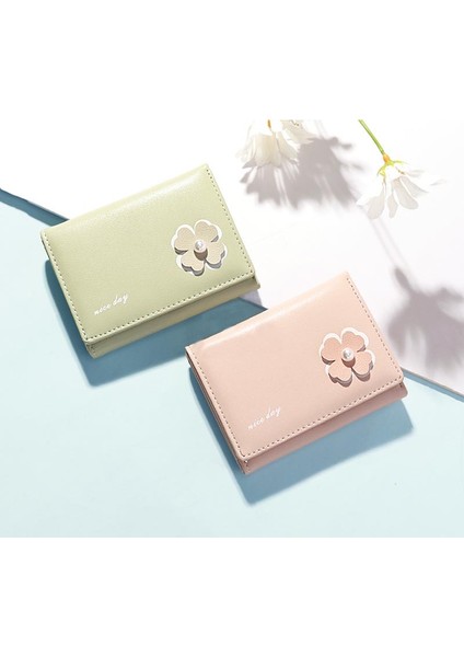 2021 Yeni Moda Kadın Cüzdan Kısa Kakma Inci Kısa Sevimli Küçük Cüzdan Bayan Kart Tutucu Kız Kimlik Çantası Kart Tutucu Bozuk Para Cüzdanı (Yurt Dışından) modelleri