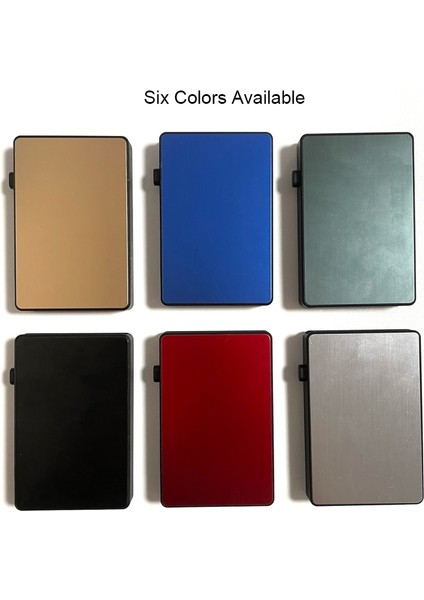 Yuecımıe Yeni Erkek Ince Cüzdan Akıllı Otomatik Açılır Cüzdan Kart Tutucu Fırça Alüminyum Çanta Kredi Kartı Kılıfı Esneklik Kılıfı ile (Yurt Dışından) indirimleri