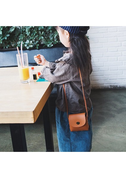 Vintage Çocuk Çantası Sevimli Düz Renk Küçük Çocuk Çantası Basit Stil Çocuk Çantası (Yurt Dışından) fırsatları