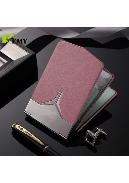 Moda Alüminyum Antimanyetik Kart Sahibinin Kadın Erkek Metal Sığır Derisi Rfid Kredi Kartı Kartvizit Sahipleri Organizatör Çanta Cüzdan (Yurt Dışından) indirimleri