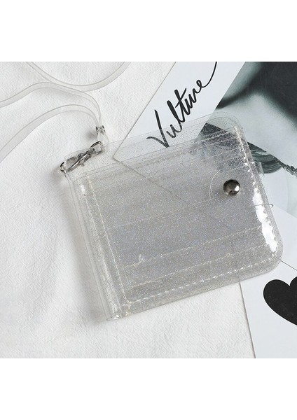Kadın Çanta Pvc Şeffaf Şeffaf Jöle Çanta Mini Para Cüzdan Kart Sahibinin Temizle Cüzdan Bayan Çanta Cüzdan Jöle Kart Sahibinin (Yurt Dışından) modelleri