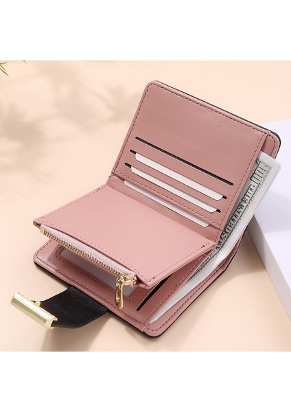 Moda Mini Kadın Küçük Cüzdan Küçük Taze Öğrenci Cüzdan Debriyaj Fermuar Sevimli Bozuk Para Cüzdanı Kadın Pu Deri 2 Katlı Kart Sahibinin (Yurt Dışından) indirimleri