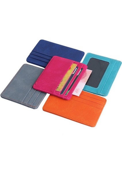 Taşınabilir Çift Taraflı Kertenkele Desen Kart Cüzdan Kimlik Sahipleri Porte Carte Kadın Erkek Ince Cüzdan Değişim Çanta Seyahat Cüzdanı Tutucu (Yurt Dışından) fırsatları