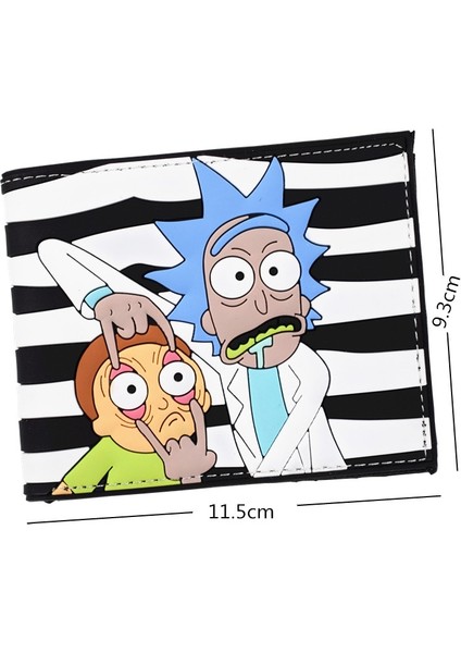 Karikatür Cüzdan Para Cebi Kredi Kartı Fotoğraf Erkek ve Kız Pu Kısa Çanta (Yurt Dışından) fiyatları