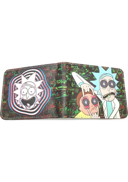 Karikatür Cüzdan Para Cebi Kredi Kartı Fotoğraf Erkek ve Kız Pu Kısa Çanta (Yurt Dışından) indirimleri