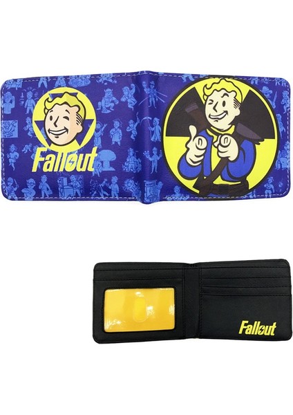 Yeni Geliş Oyun Fallout Cüzdan Vault Tec Harika Tasarım Karikatür Cüzdan Dolar I (Yurt Dışından)