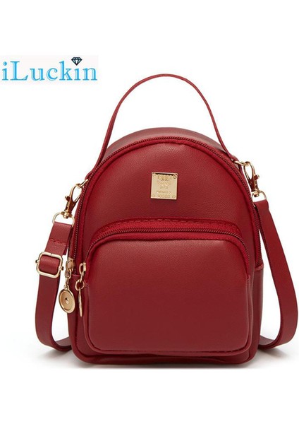 Düz Renk Küçük Çanta Sırt Çantası Çeşitliliği Günlük Telefon Cüzdanı (Yurt Dışından)