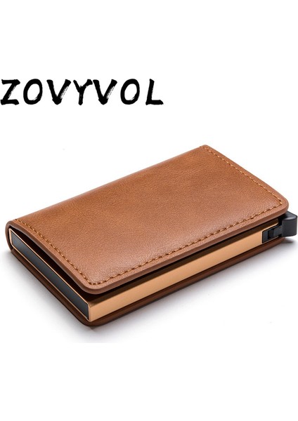 Zovyvol 2022 Yeni Erkek Cüzdan Kart Kutusu Koruyucu Güvenlik Cüzdanı Erkek Kadın Renkli Pu Moda Alüminyum Kutu Rfıd Durumda Kart Tutucu (Yurt Dışından) modelleri