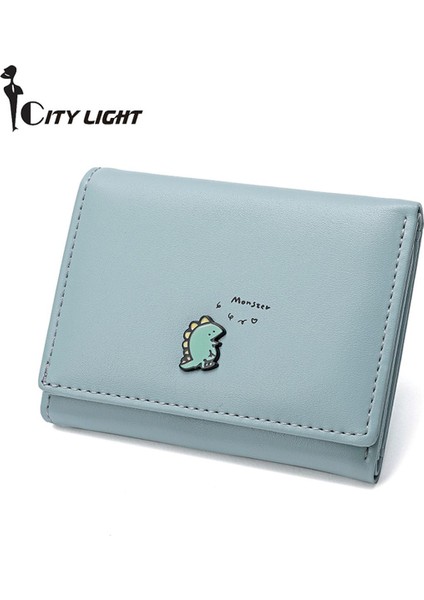 Yeni Sevimli Karikatür Desen Küçük Cüzdan Öğrenci Üç Katlı Cüzdan Kadın Çoklu Kart Küçük Cüzdan Bayan Kart Tutucu Bozuk Para Cüzdanı (Yurt Dışından)