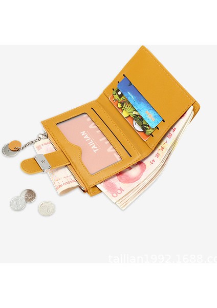 Kadın Kısa Cüzdan Kadın Sevimli Çanta Birçok Bölüm Bayanlar Küçük Debriyaj Para Çantası Bozuk Para Cüzdanı Kart Sahibinin Kadın Ince Cüzdan (Yurt Dışından) fiyatları