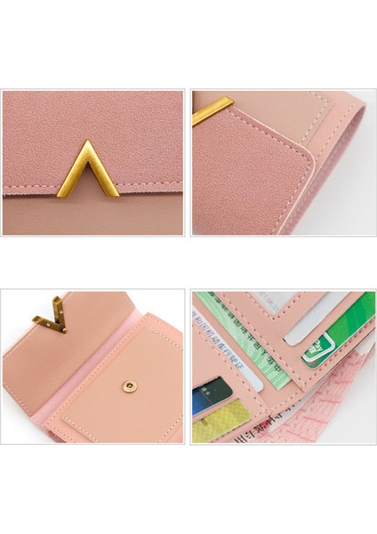 2022 Yeni Kısa Kadın Cüzdan Basit Ince Kart Tutucu Adı Baskı Kadın Cüzdan Yüksek Kaliteli Kpop Fotoğraf Tutucu Küçük Kadın Çanta (Yurt Dışından) fırsatları