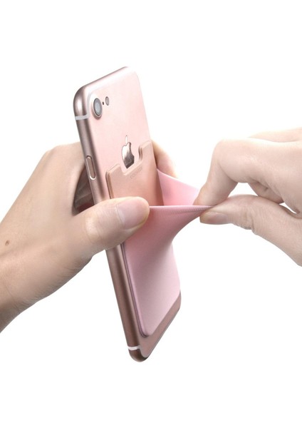 Yaratıcı Likra Cep Telefonu Cüzdan Kılıf Kadın Erkek Kredi Kımlık Kartı Tutucu Iş Cep Sopa 3 M Yapıştırıcı (Yurt Dışından)