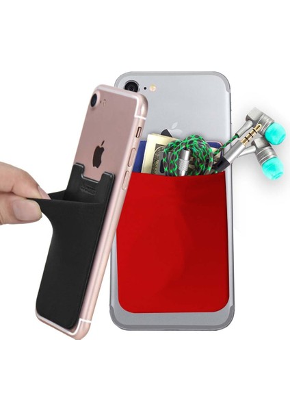 Yaratıcı Likra Cep Telefonu Cüzdan Kılıf Kadın Erkek Kredi Kımlık Kartı Tutucu Iş Cep Sopa 3 M Yapıştırıcı (Yurt Dışından) fiyatları