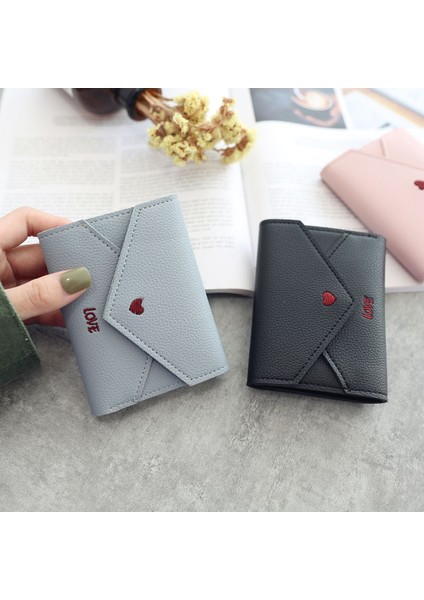 Retro Kadın Küçük Debriyaj Cüzdan Çok Fonksiyonlu Değişim Çantalar Kalp Dekorasyon Büyük Kapasiteli Cüzdan Sevimli Kart Tutucu Para Çantası (Yurt Dışından) fırsatları