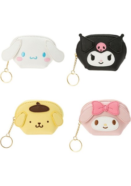 Kawaii Karikatür Anime My Melody Cinnamoroll Kuromi Kt Kedi Pu Çanta Sevimli Mini Cüzdan Bozuk Para Cüzdanı Kolye Anahtar Kutu Kız Hediye (Yurt Dışından)