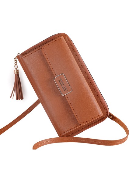 Kadın Cüzdan Crossbody Omuz Mini Çanta Pu Deri Kart Tutucu Kadın Çanta Fermuar Marka Cüzdan Kız Кошелкк Женский (Yurt Dışından) fırsatları