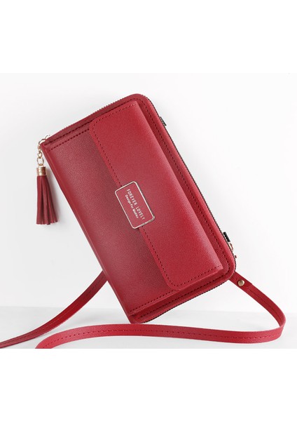 Kadın Cüzdan Crossbody Omuz Mini Çanta Pu Deri Kart Tutucu Kadın Çanta Fermuar Marka Cüzdan Kız Кошелкк Женский (Yurt Dışından) indirimleri