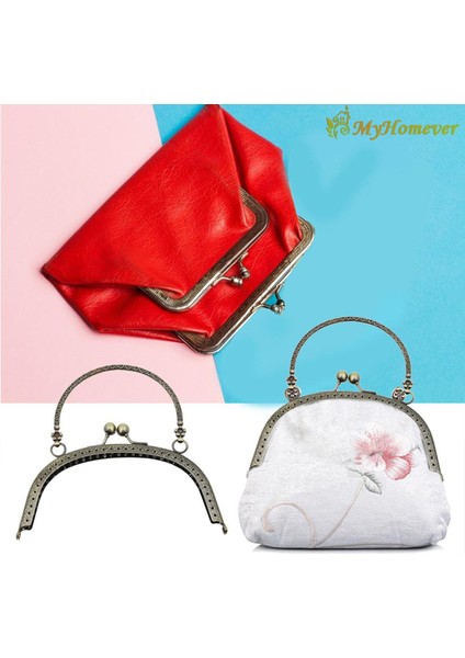 Kabartmalı Metal Cüzdan Çerçevesi Paket Kilidi Dıy Donanım Çanta Parçaları Aksesuarı (Yurt Dışından)