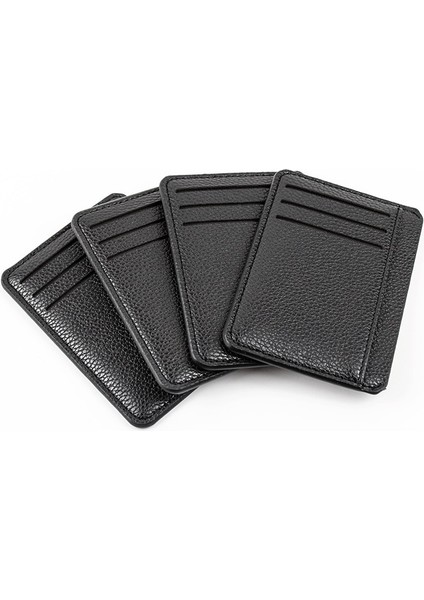 Siyah Ultra-Ince Erkek Cüzdan Kart Sahibinin 9 Yuvaları Kart Kimlik Kartı Tutucu Banka Kartı Tutucu Porte Carte Erkekler Erkek Kartvizit Cüzdanı (Yurt Dışından) indirimleri
