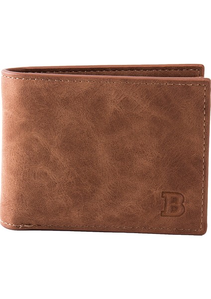 Yeni Erkek Cüzdan Kısa Çoklu Kart Bozuk Para Cüzdanı Moda Rahat Cüzdan Erkek Gençlik Ince Üç Kat Yatay Yumuşak Cüzdan Erkekler Pu (Yurt Dışından) indirimleri