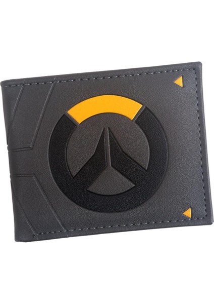 Cüzdan Erkek Overwatch Logosu Ikiye Katlanmış Fermuarlı Cüzdan Bozuk Para Cebi Kart Sahibi Kredi Kartı Yuvası Kimlik Penceresi (Yurt Dışından)
