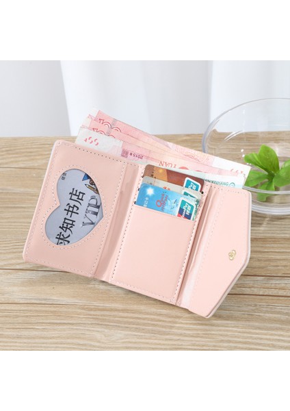 Yfashion Kadın Küçük Cüzdan Sevimli Tatlı Çiçek Bozuk Para Cüzdanı Çoklu Kart Yuvası Üç Katlı Cüzdan Kızlar Için Hediyeler (Yurt Dışından) indirimleri