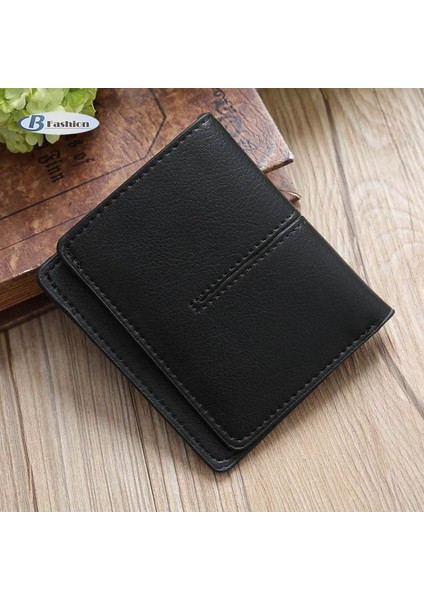 Basit Kadın Kısa Çanta Kart Sahibinin Düz Renk Iki Kat Debriyaj Para Çantası Bayan Kız Rahat Cüzdan (Yurt Dışından) fırsatları