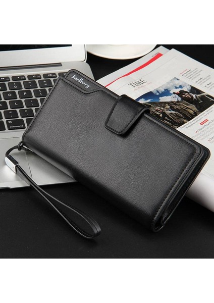 Erkek Cüzdan Uzun Tutucu Çanta Kaliteli Fermuarlı Para Çantası (Yurt Dışından)