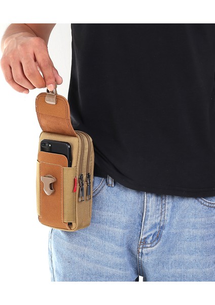 [erkekler Için Cüzdan] Gündelik Taşınabilir Çok Fermuarlı Erkek Kanvas Kemer Serseri (Yurt Dışından) modelleri