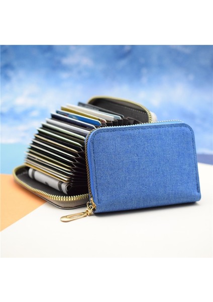 Kadın/erkek Kartvizitlik Kılıfı Siyah/yeşil/kahverengi/kahve/pembe/kırmızı 20 Bit Pu Deri Kredi Kartı Tutucu Cüzdan Kadın/erkek (Yurt Dışından) modelleri