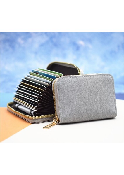 Kadın/erkek Kartvizitlik Kılıfı Siyah/yeşil/kahverengi/kahve/pembe/kırmızı 20 Bit Pu Deri Kredi Kartı Tutucu Cüzdan Kadın/erkek (Yurt Dışından) fırsatları