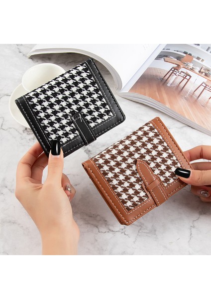 Küçük Cüzdan Kadın Kısa Basit Balıksırtı Toka Cüzdan Retro Moda Katlanabilir Bozuk Para Cüzdanı Kadın Kart Çantaları Кошелек Женский (Yurt Dışından) fiyatları