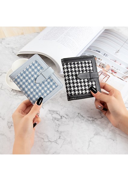 Küçük Cüzdan Kadın Kısa Basit Balıksırtı Toka Cüzdan Retro Moda Katlanabilir Bozuk Para Cüzdanı Kadın Kart Çantaları Кошелек Женский (Yurt Dışından) fırsatları