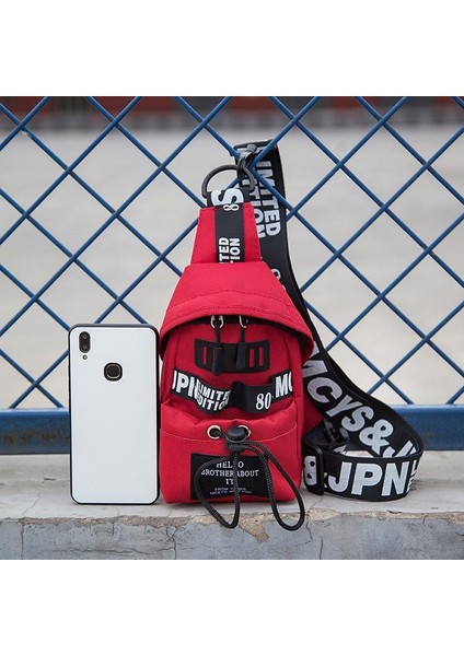 Kadın Crossbody Çanta Kore Serin Sokak Stili Küçük Göğüs Çanta Moda Çanta (Yurt Dışından) fiyatları