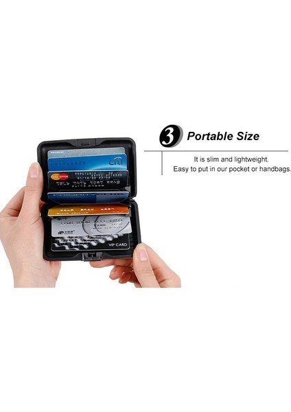 Unistybag Anti-Rfıd Kart Tutucu Erkekler Alüminyum Banka Kartı Kese Engelleme Sert Çanta Cüzdan Anti Tarama Korumalı Kart Tutucu (1 Pc) (Yurt Dışından) indirimleri