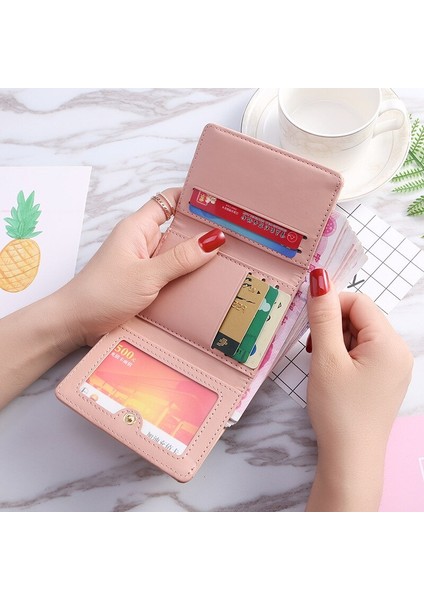 Sevimli Kadın Cüzdan Deri Kart Sahibinin Mini Püskül Küçük Cüzdan Bozuk Para Cüzdanı Kadın Kız Kart Durumda Kısa Çoklu Kart Cep Cüzdan (Yurt Dışından) indirimleri