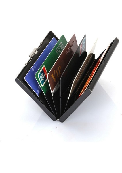 Yeni Sıcak Kredi Kartı Tutucu Cüzdan Erkekler Paslanmaz Çelik Banka Kartı Durumda Su Geçirmez Rfıd Engelleme Kapak SMR88 (Yurt Dışından) fırsatları