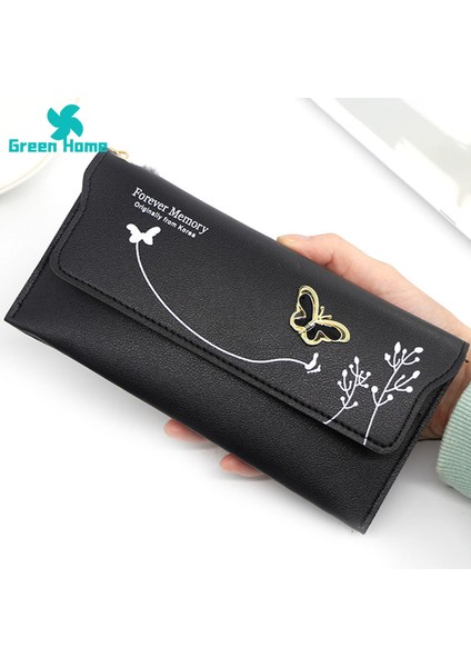 Yeşil Ev Kart Sahibi Hafif Çok Yuvalı Peluş Top Kadın Cüzdan (Yurt Dışından) modelleri