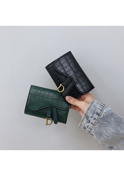 2022 Yeni Küçük Kart Çantası Kadın Zarif High-End Kompakt Çoklu Kart Hafif Lüks Net Kırmızı Niş Tasarım Timsah (Yurt Dışından) fırsatları