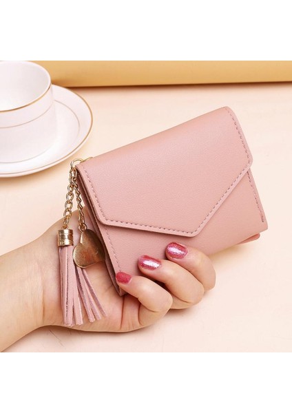 Yeni Mini Kadın Cüzdan Kısa Kadın Kart Sahibinin Fermuar Cüzdan Kılıf Sevimli Moda Katlanabilir Ziyafet Yeni Yıl Hediyesi (Yurt Dışından) fiyatları