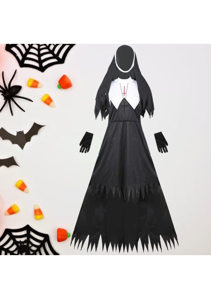 Kadıılar I Partisi Cosplay Set Ortaçağ Rahibe Parti Kostüm (Yurt Dışından)