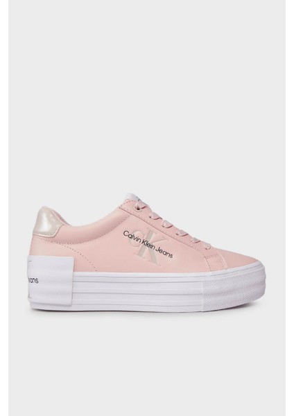 Logolu Flatform Deri Sneaker Ayakkabı YW0YW012940J2 Bayan Ayakkabı YW0YW01294 0j2