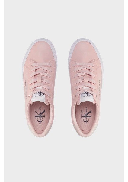 Logolu Flatform Deri Sneaker Ayakkabı YW0YW012940J2 Bayan Ayakkabı YW0YW01294 0j2