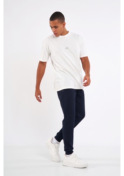 Erkek Lacivert Paçası Lastikli Eşofman Altı