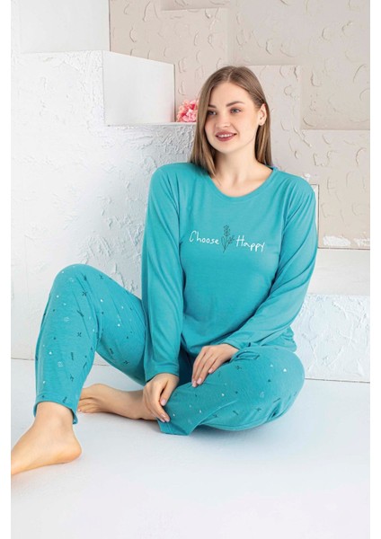 Kadın Yuvarlak Yaka Geniş Battal Beden Viskon Cepli Büyük Beden Mevsimlik Pijama Takımı fırsatları