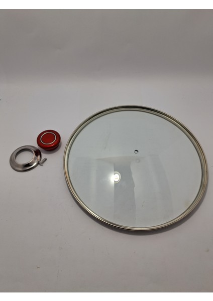 Unıversal Cam Kapak 28 cm ve Tutamağı