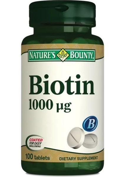 Biotin 1000 mcg 100 Tablet
