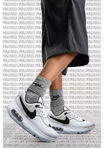 Air Max Motif G. S. Unisex Canvas White Sneaker Kanvas Spor Ayakkabı Beyaz